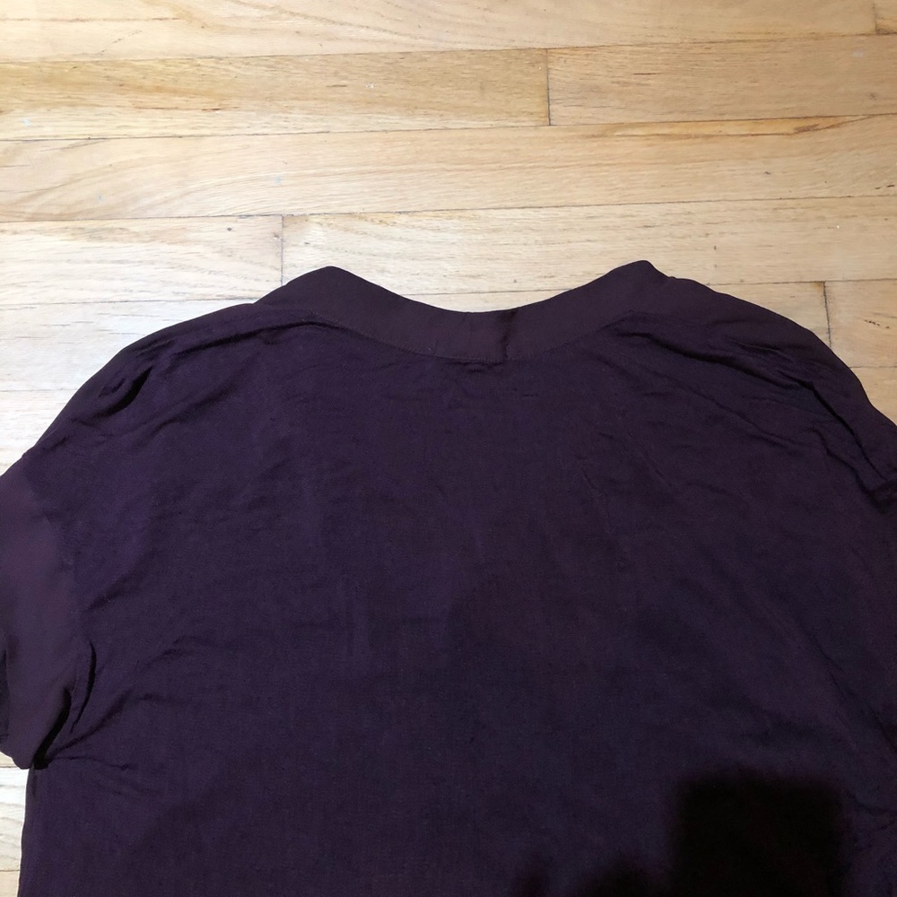 Purple short sleeve top